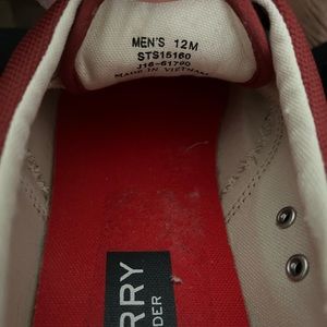 Red Sperry Sneakers